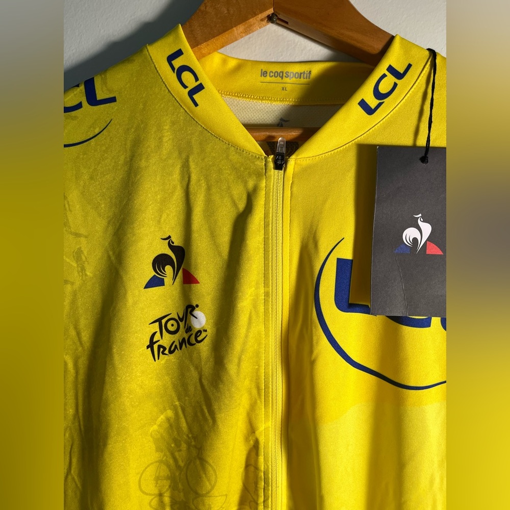 Rare official Le Coq Sportif Tour de France NWT official cycling jersey XL